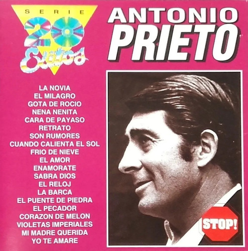 Antonio Prieto Cd Serie 20 Exitos  Origianles Igual A Nuev