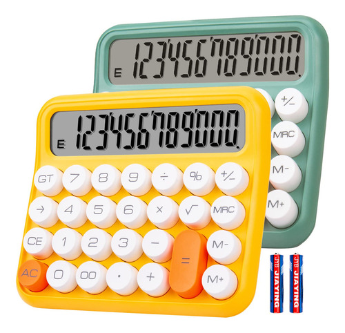 Calculadora Botones Sensibles Profesionales De 2 Colores 2pc