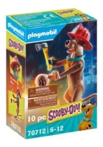 Figura Playmobil 3 Scooby Doo Policía, Bombero Y Rescatista
