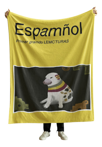 Cobija Frazada Manta Yo Soy La Señora Loca De Los Perros Cheems Libro De Texto Frazada Ligera 110x160cm
