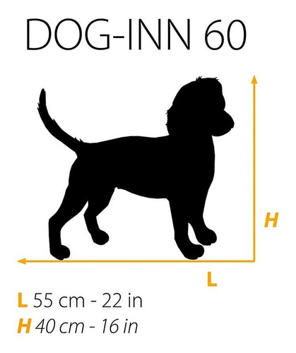 Jaula Para Perro Mediano O Pequeño Dog-inn 60 Alto 49cm