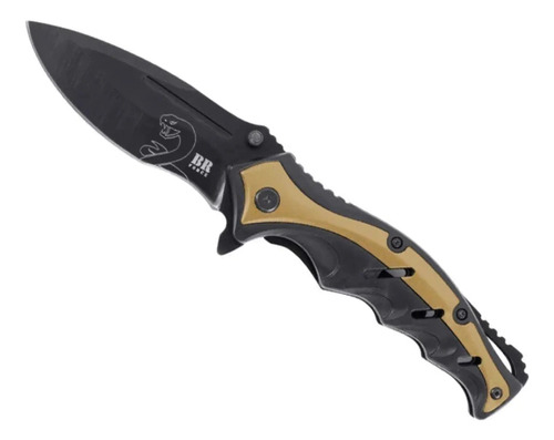 Canivete Tático Br Force Krait Aço Abertura Spring Assisted