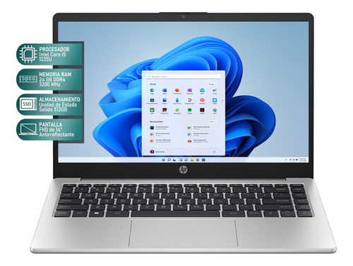 Laptop HP 240 Intel Core i5 24GB RAM 512GB SSD Windows 11 Home Mochila