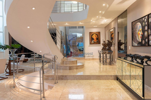 Casa Com 5 Dormitórios, Ampla Área Lazer, À Venda, 710 M² Por R$ 5.800.000 - Alphaville Graciosa - Pinhais/pr - Ca0125