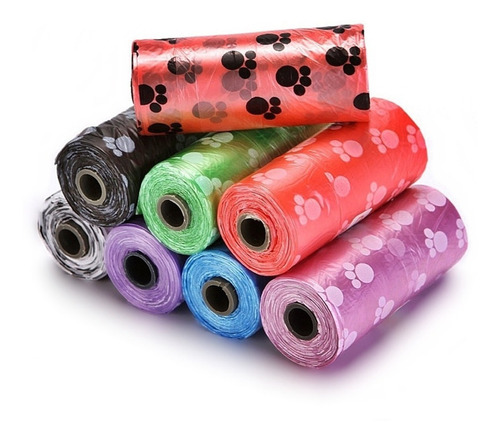 Imagem 3 de 5 de Kit C\ 3 Rolinhos De Sacos De Lixo P/ Coco Pet Gato Cachorro