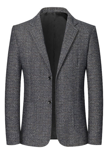 Saco Blazer Hombre Negro Casual Moda Caballero Slim Fit