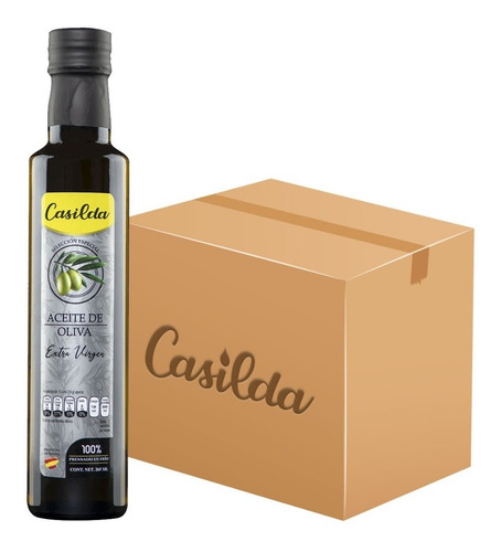 Caja C 24 Bot Aceite De Oliva Extra Virgen 265 Ml Casilda