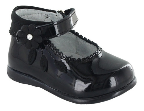Zapato Bebé Coqueta 950502-c Charol Negro