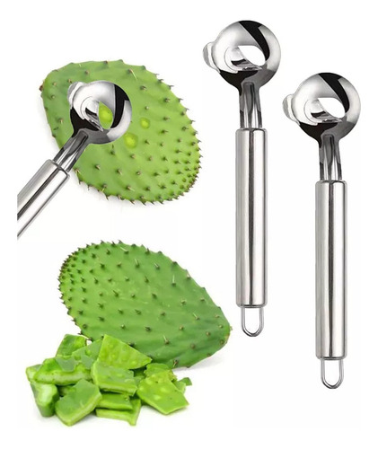 Cuchara Peladora De Cactus En Forma De X, Cortador Manual De