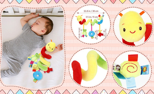 Juguete De Peluche Con Forma De Abeja For Cochecito De Reci