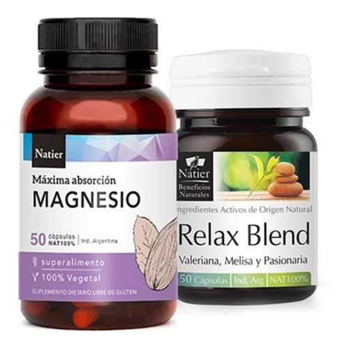 Plan Relajación Natier Magnesio+relax Blend Regula Estrés