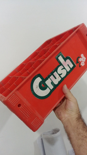 Antiguo Cajon De Gaseosa Crush De Plastico