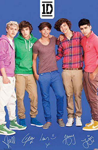 Pósteres - Trends International One Direction - Blue Wall Po