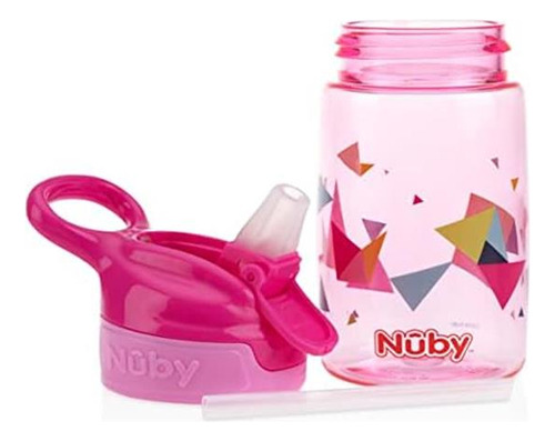 Nuby Kidøs Flip-it Reflex Push Button On-the-go Botella De