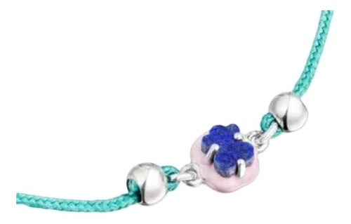Pulsera De Cordón Turquesa Con Lapislázuli Y Esmalte Tous