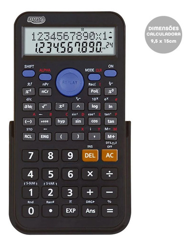 Calculadora Científica Prime 240 Funções E 10+2 Dígitos Brw