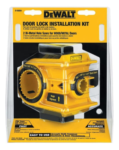  Kit De Instalación Cerradura Dewalt' Bi- Metal Sierra Copa 