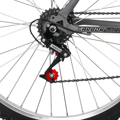 Bicicleta Bike Com Aro 26 Rebaixada Chrome Line 18 Marchas Cor Laranja