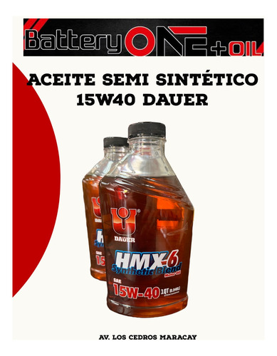 Aceite Dauer Semi Sintetico 15w-40
