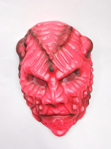 Careta Demonio Rojo Mascara Goma Eva X1u Halloween Disfraz