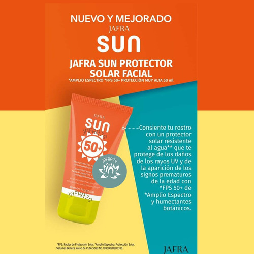Protector Solar Facial Jafra Sun Bloqueador Fps50