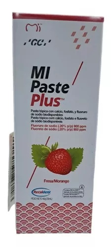 Gc Mi Paste Plus Fresa Pasta Dental Recaldent 35 Ml