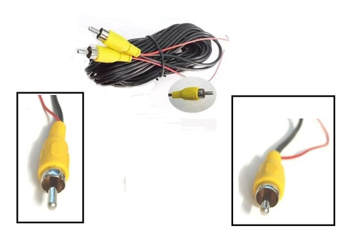 Cable Video 15m Av Camaras Retroceso Auto Camión Bus Ómnibus