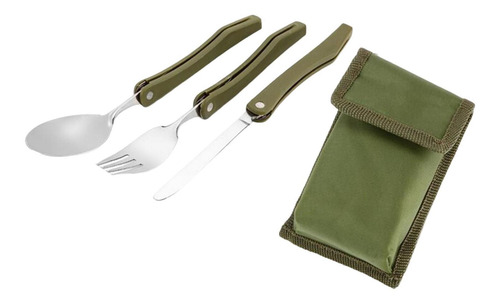 Cubiertos De Campamento Portátiles Fold Combo Vajilla