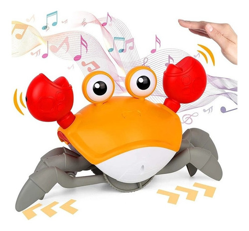 Interactive Electric Crab Toy With Music And