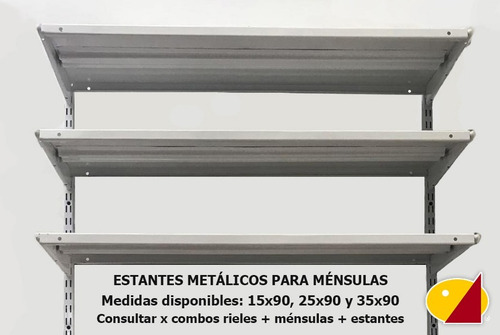 Rieles De 2m - Rieles Y Mensulas Encaje Rapi-estant