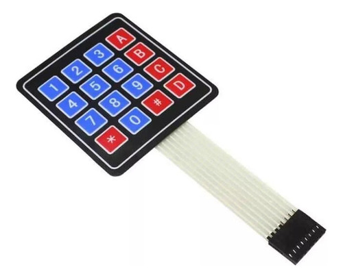 Teclado Numérico Membrana Matriz 4x4 16 Teclas For Arduino