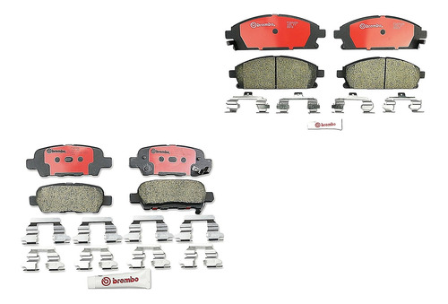 Combo Balatas Bajos Metales Del Y Tras Nissan X-trail 02-07