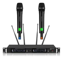 Comprar Sistema De Micro Uhf Dual Uhf Diversity De 200 Canales Y 4 A