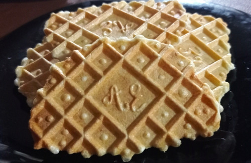 Planchita Ferrattelle Cancelle Aluminio Pizzelle Galletitas