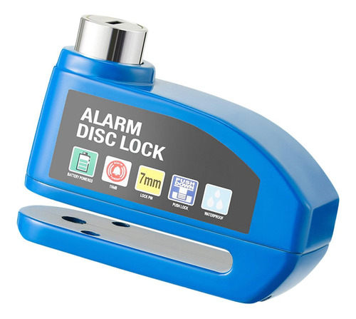 Cerradura De Disco Con Alarma Genérica, Para Orificio Azul