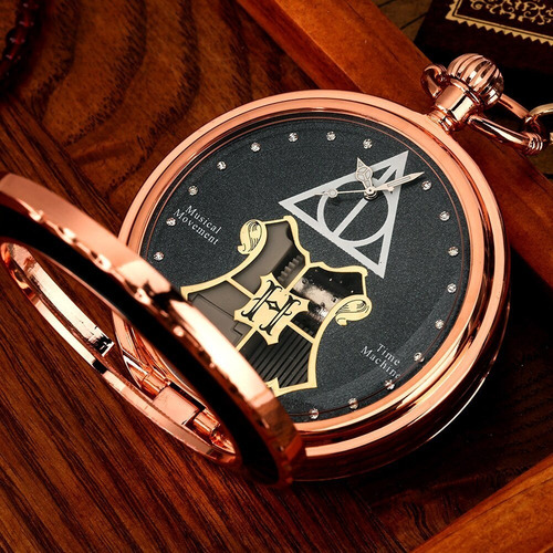 Reloj De Bolsillo Musical Harry Potter M1 Negro Hp