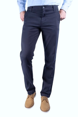 Pantalón Hombre Vestir Gabardina Oggi Jeans Chinos Slim Fit