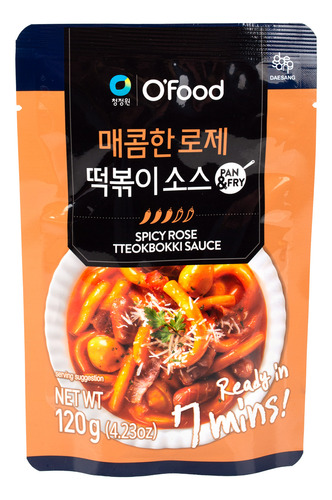 Salsa Coreana Para Topokki Picante, O´food, 120 G