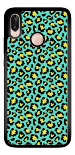 Funda Protector Para Huawei Animal Print Verde Amarillo Huawei Mate 20 Pro