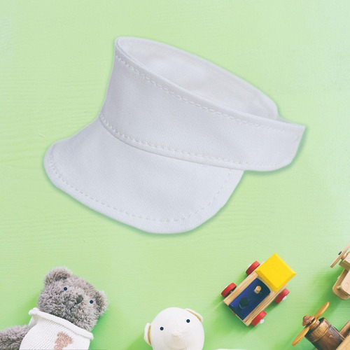 Sombrero Con Visera Para Muñeco De Peluche, Bonito , Blanco
