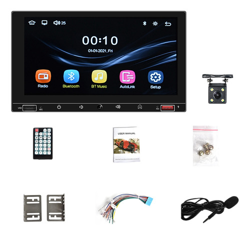 Radio De Coche Universal De 7 Pulgadas, 2 Din, Carplay, Andr