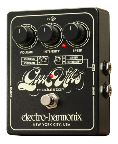 Pedal de efecto Electro-Harmonix Good Vibes negro