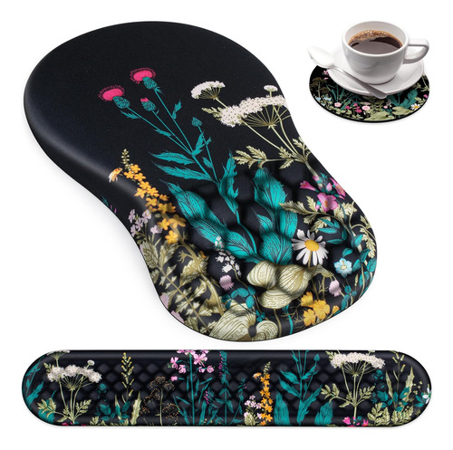 Alfombrilla Para Mouse Con Reposamuñecas, Alfombrilla Ergonó