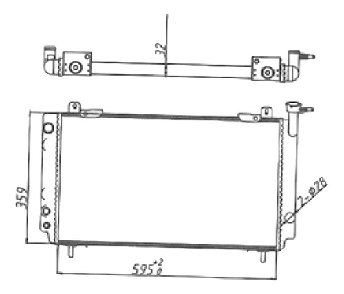 Radiador Nissan Sunny B12 87-90+