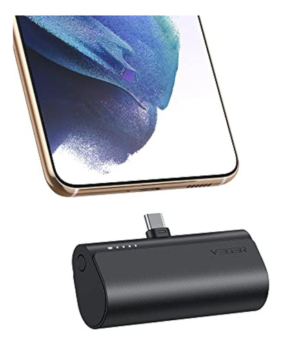 Veger Mini Cargador Portátil Usb C V0556 5000mah Carga Rápida Peq