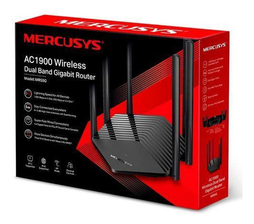 Roteador Mercusys Mr50g Ac1900 Dual Band Gigabit