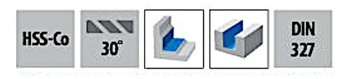Fresa Topo Reto Hss-co 12,00mm 4 Cortes 802/1 Osg