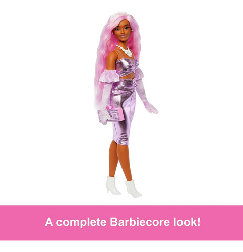 Barbie Deluxe Style Muñeca Barbie Con Cabello Rosa / H