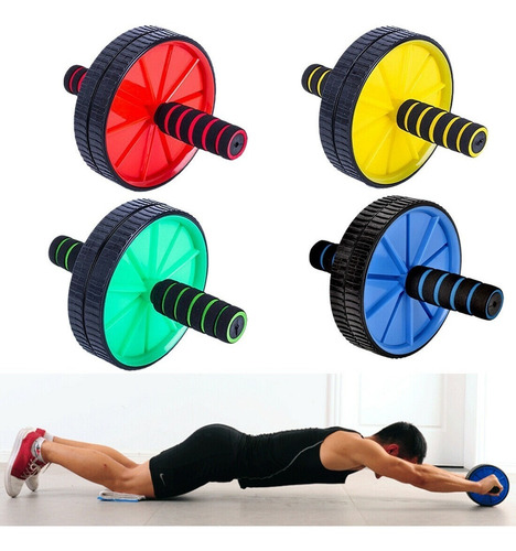 Imagen 5 de 5 de Rueda Doble Para Hacer Abdominales Ejercicios Fitness Abs