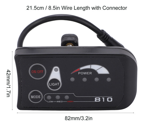 Pantalla Led Para Bicicleta Eléctrica S810 A Prueba De Agua